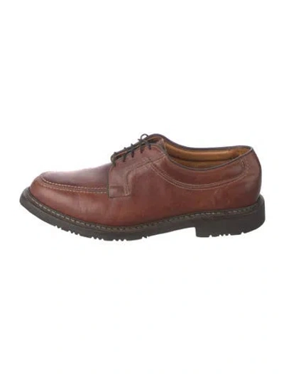 Pre-owned Allen Edmonds Leather Brogues In Brown