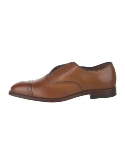 Pre-owned Allen Edmonds Leather Brogues In Brown