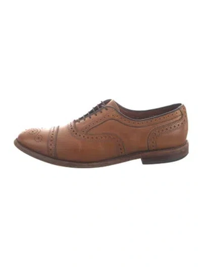 Pre-owned Allen Edmonds Leather Brogues In Neutrals