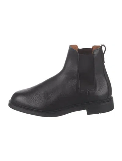 Pre-owned Allen Edmonds Leather Chelsea Boots In Black