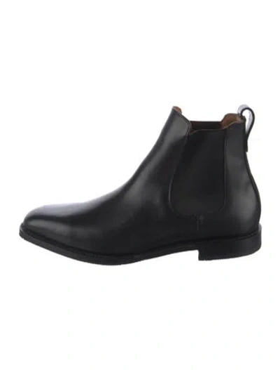 Pre-owned Allen Edmonds Leather Chelsea Boots In Black