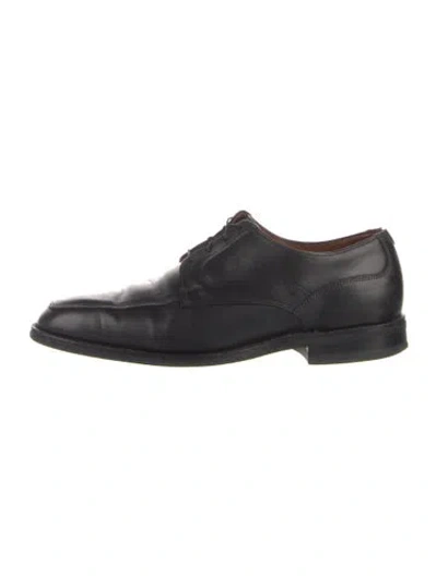 Pre-owned Allen Edmonds Leather Derby Shoes In Black