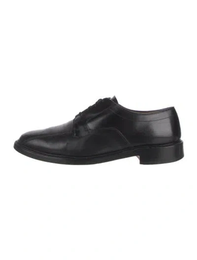 Pre-owned Allen Edmonds Leather Derby Shoes In Black