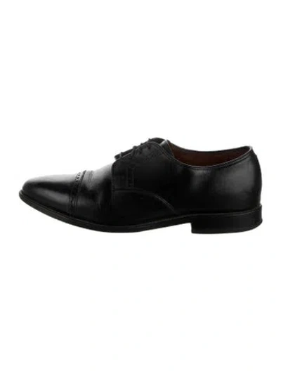 Pre-owned Allen Edmonds Leather Derby Shoes In Black