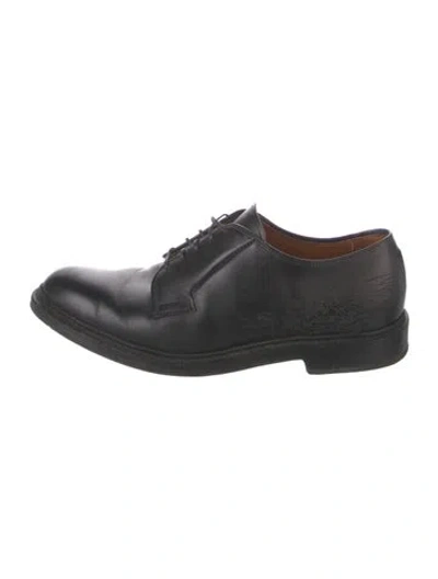 Pre-owned Allen Edmonds Leather Derby Shoes In Black
