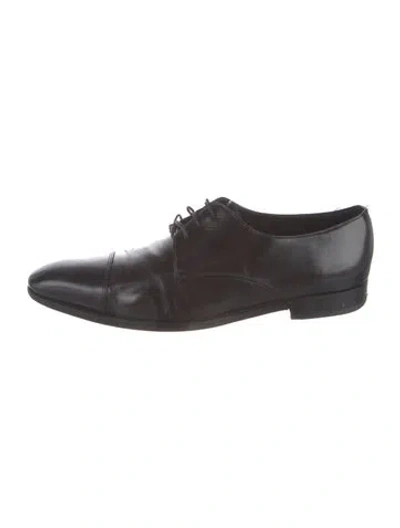 Pre-owned Allen Edmonds Leather Derby Shoes In Brown
