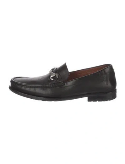 Pre-owned Allen Edmonds Leather Dress Loafers In Black