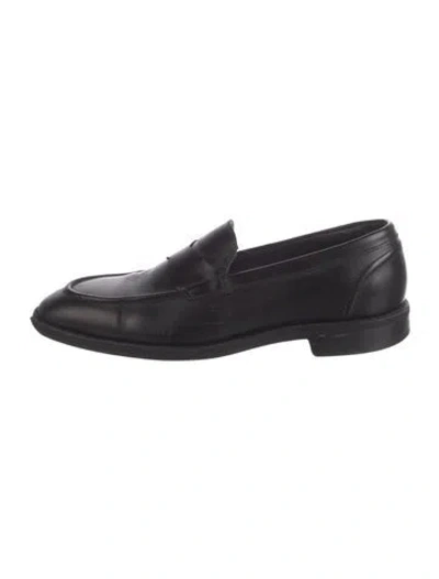 Pre-owned Allen Edmonds Leather Dress Loafers In Black