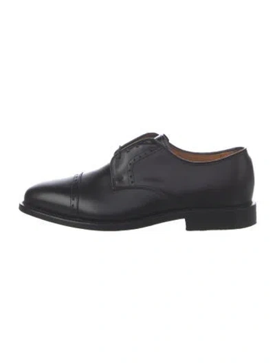 Pre-owned Allen Edmonds Leather Dress Loafers In Black
