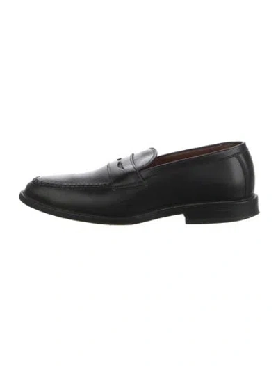 Pre-owned Allen Edmonds Leather Dress Loafers In Black