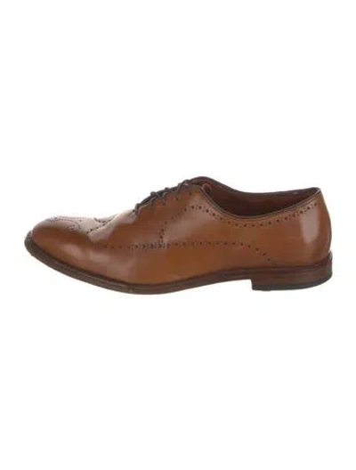 Pre-owned Allen Edmonds Leather Dress Loafers In Brown