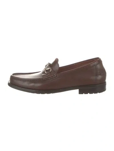 Pre-owned Allen Edmonds Leather Dress Loafers In Brown
