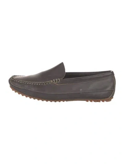 Pre-owned Allen Edmonds Leather Drivers In Black