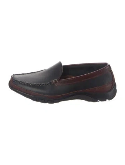 Pre-owned Allen Edmonds Leather Drivers In Black