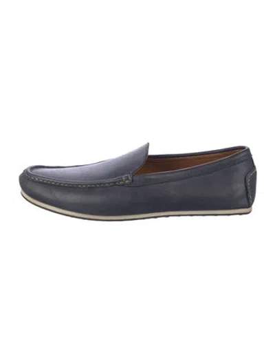 Pre-owned Allen Edmonds Leather Drivers In Blue