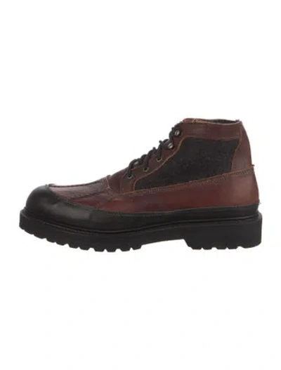 Pre-owned Allen Edmonds Leather Lace-up Boots In Multi
