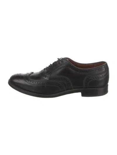 Pre-owned Allen Edmonds Leather Lasercut Accents Brogues In Black