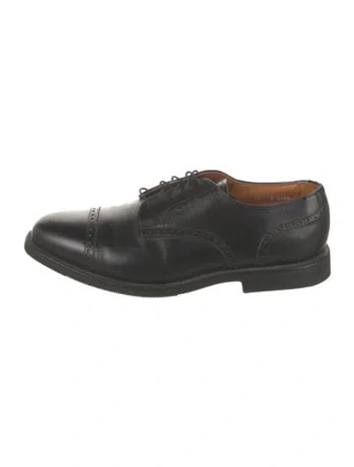 Pre-owned Allen Edmonds Leather Lasercut Accents Brogues In Black