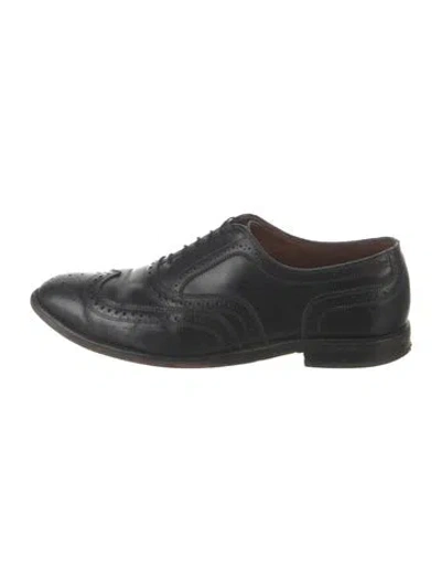 Pre-owned Allen Edmonds Leather Lasercut Accents Brogues In Black