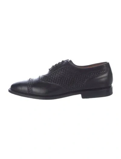 Pre-owned Allen Edmonds Leather Lasercut Accents Oxfords In Multi