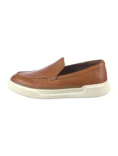 Pre-owned Allen Edmonds Leather Loafer Sneakers In Brown