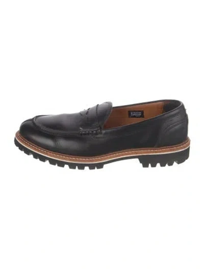 Pre-owned Allen Edmonds Leather Loafers In Black