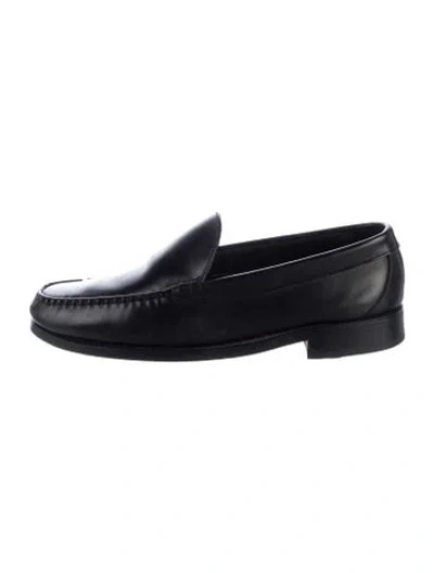 Pre-owned Allen Edmonds Leather Loafers In Black