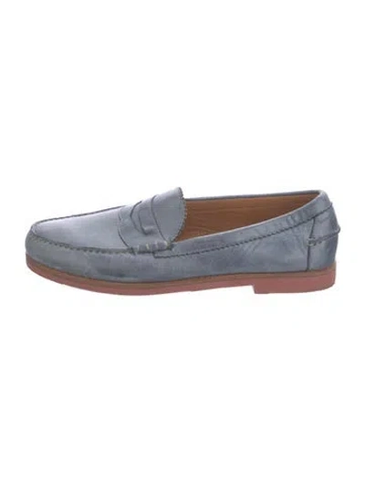 Pre-owned Allen Edmonds Leather Loafers In Blue