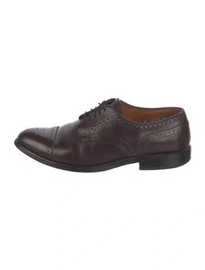 Pre-owned Allen Edmonds Leather Loafers In Brown