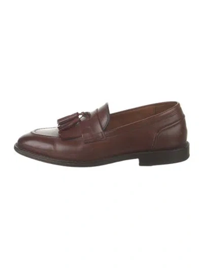 Pre-owned Allen Edmonds Leather Loafers In Brown