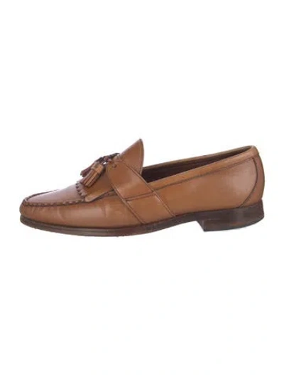 Pre-owned Allen Edmonds Leather Loafers In Brown