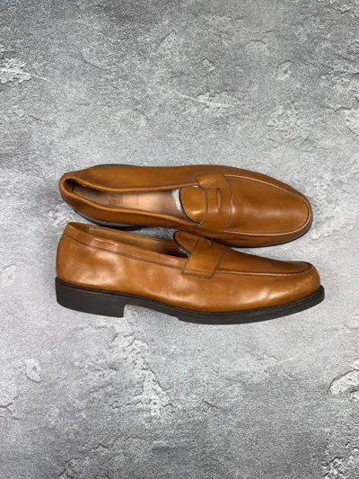 Pre-owned Allen Edmonds Leather Loafers Shoes Size 12 Usa In Brown