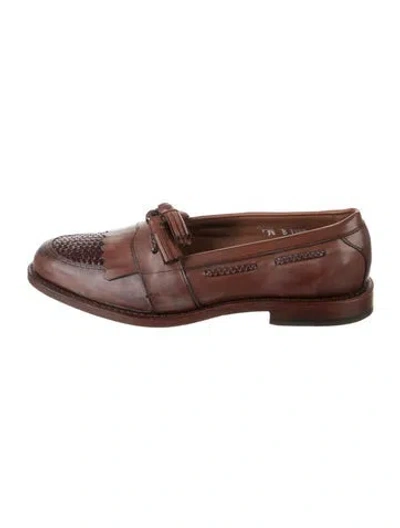 Pre-owned Allen Edmonds Leather Loafers W/ Tags In Brown