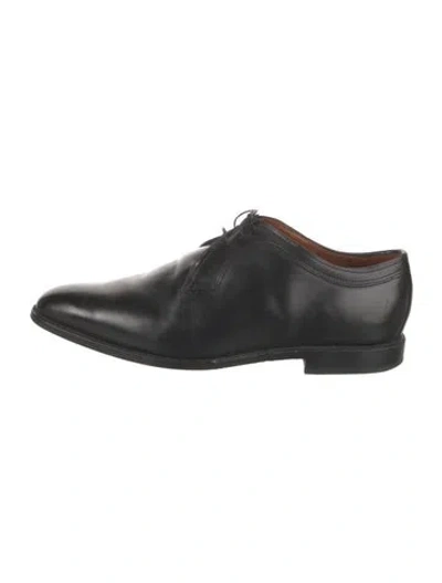 Pre-owned Allen Edmonds Leather Oxfords In Black
