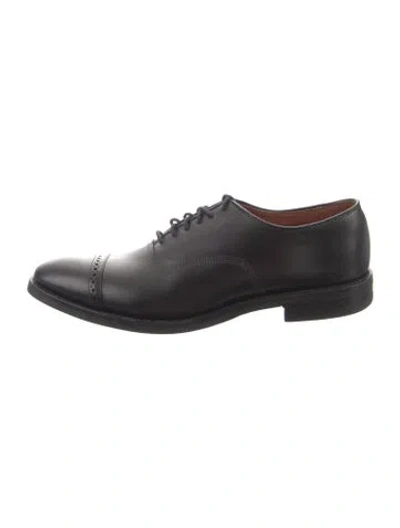 Pre-owned Allen Edmonds Leather Oxfords In Black