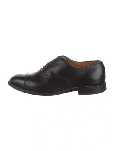 Pre-owned Allen Edmonds Leather Oxfords In Black