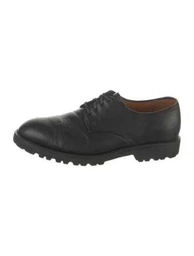 Pre-owned Allen Edmonds Leather Oxfords In Black