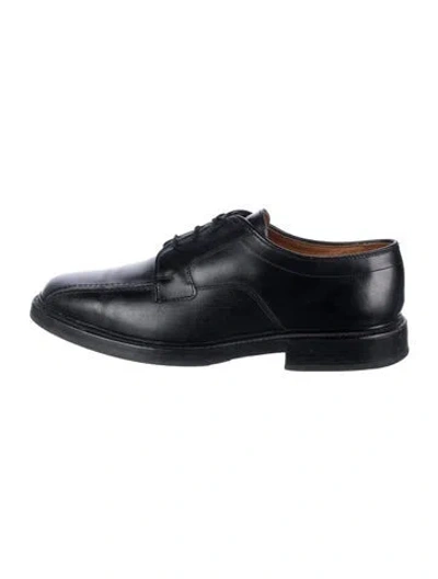 Pre-owned Allen Edmonds Leather Oxfords In Black