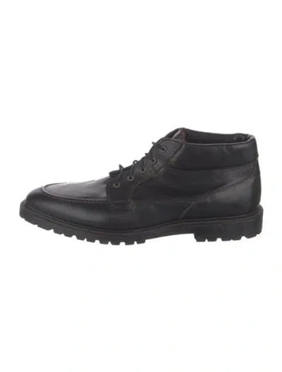 Pre-owned Allen Edmonds Leather Oxfords In Black