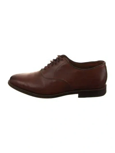 Pre-owned Allen Edmonds Leather Oxfords In Brown