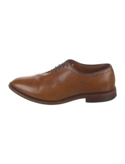 Pre-owned Allen Edmonds Leather Oxfords In Brown