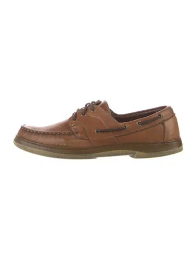 Pre-owned Allen Edmonds Leather Oxfords In Brown