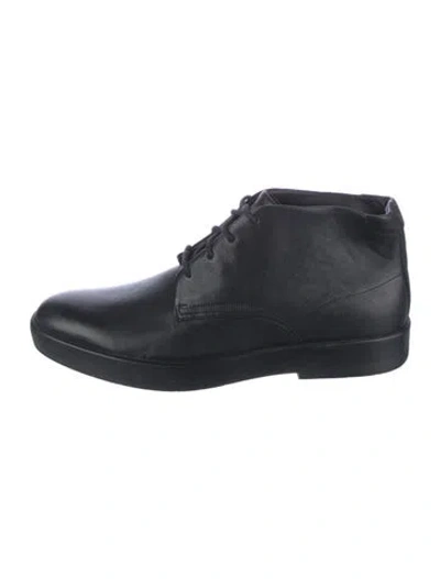 Pre-owned Allen Edmonds Leather Sneakers In Black