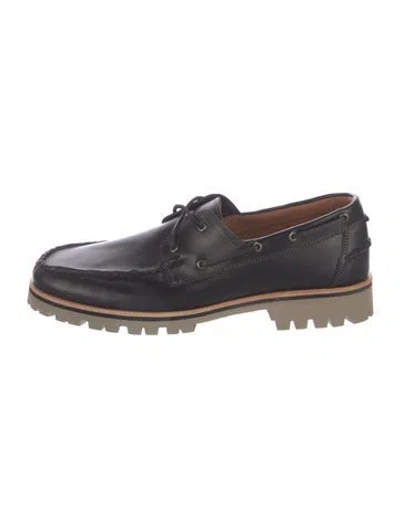 Pre-owned Allen Edmonds Leather Sneakers In Black