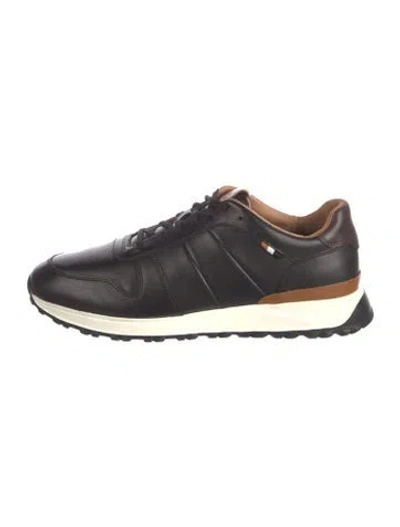 Pre-owned Allen Edmonds Leather Sneakers In Black