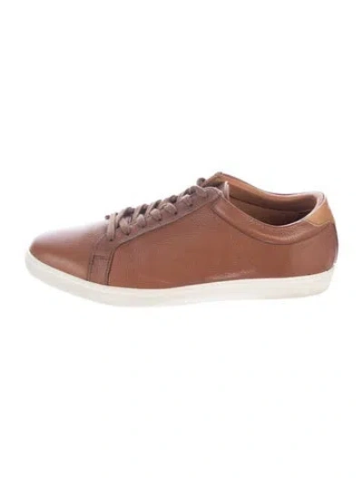 Pre-owned Allen Edmonds Leather Sneakers In Brown