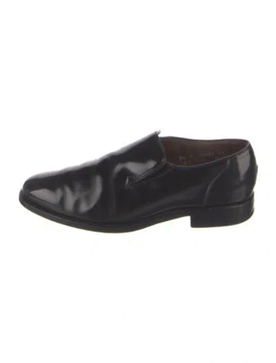 Pre-owned Allen Edmonds Leather Tassel Accents Dress Loafers In Black