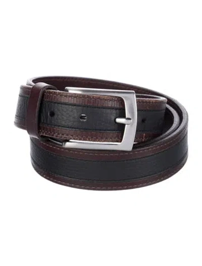 Pre-owned Allen Edmonds Leather Waist Belt In Multi