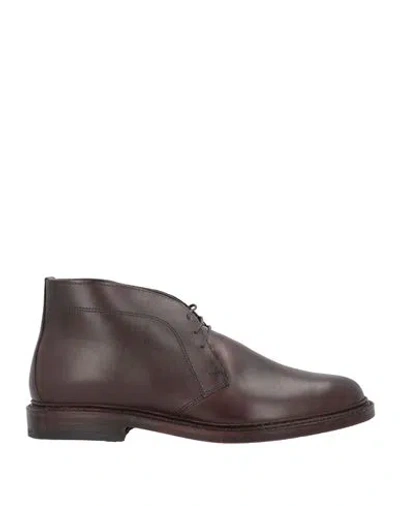 Allen Edmonds Man Ankle Boots Dark Brown Size 11 Leather