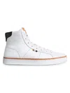 Allen Edmonds Men's Alpha High Top Leather Sneakers In White